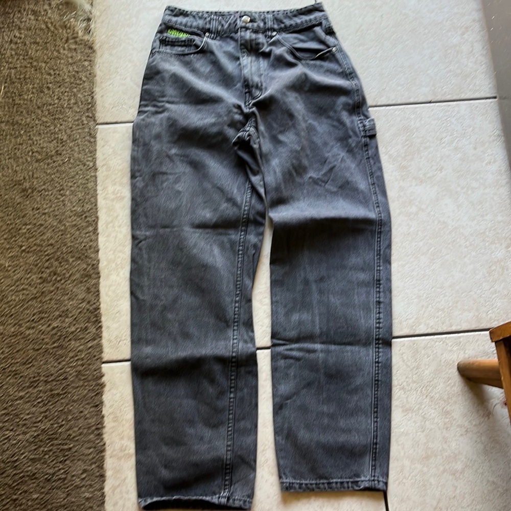 Zumiez black wash skater jeans